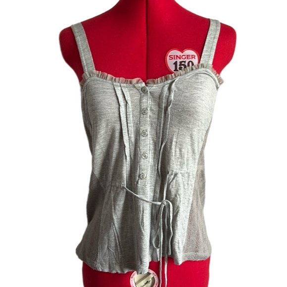 Kimchi Blue Tops - Kimchi Blue Adjustable Strap Front Tie Tank MM44